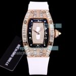 Swiss Replica Richard Mille RM 007-01 Rose Gold Diamonds Ladies Watch